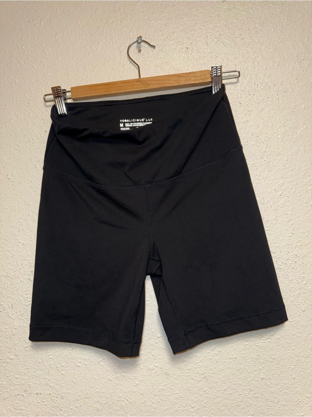 Yogalicious Black High-Waist Bike Shorts